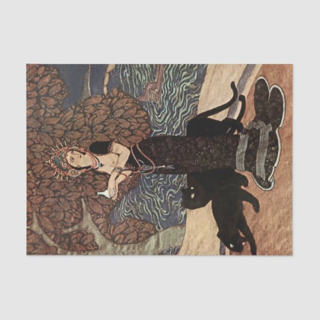 Papel De Seda "Circe the Enchantress" de Edmund Dulac (Anverso)