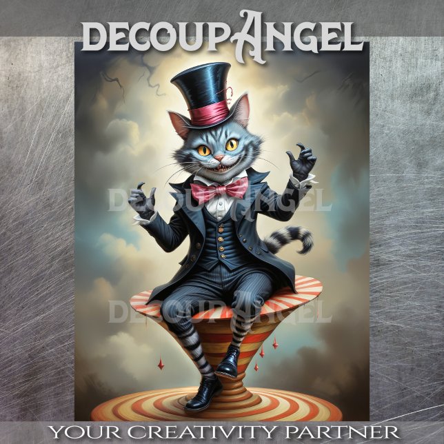 Papel De Seda Circo victoriano Gato Cheshire - Desengaño (Subido por el creador)