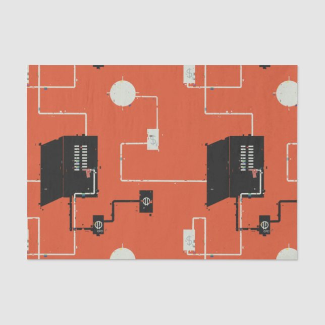 Papel De Seda Circuitos eléctricos (Anverso)