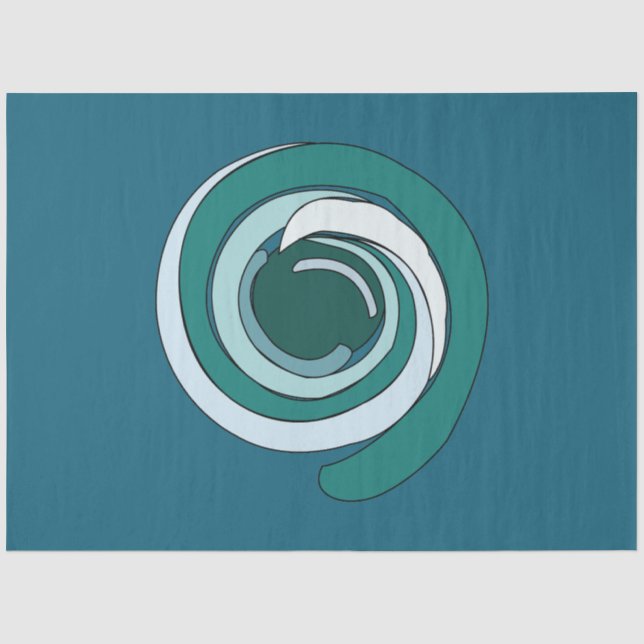 Papel De Seda Círculo geométrico moderno (Anverso)
