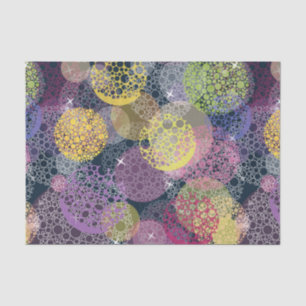Papel De Seda Círculo lindo abstracto del lunar