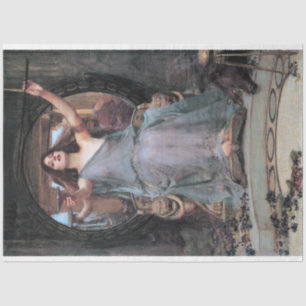 Papel De Seda Círculo ofreciendo la copa a Odysseus, Waterhouse