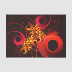 Papel De Seda Círculos coloridos Patrón de arte abstracto modern
