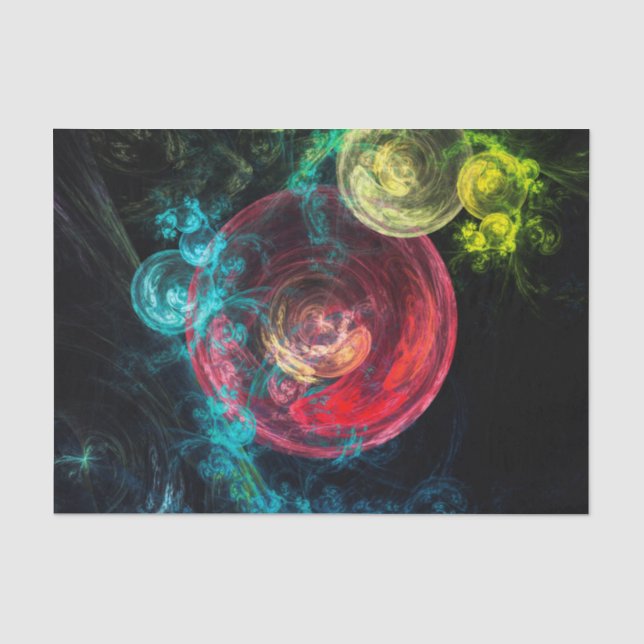 Papel De Seda Círculos de Galaxias (Anverso)