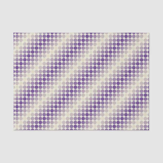 Papel De Seda Círculos de gradiente púrpura y amarillo (Anverso)