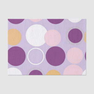 Papel De Seda Círculos de lunares patrón moderno retro