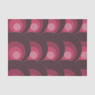 Papel De Seda Círculos púrpura retro