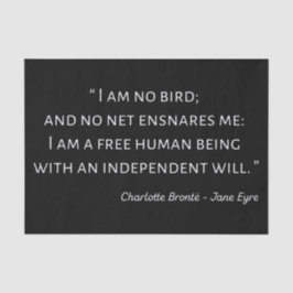 Papel De Seda Cita 2 de Jane Eyre - Estilo clásico