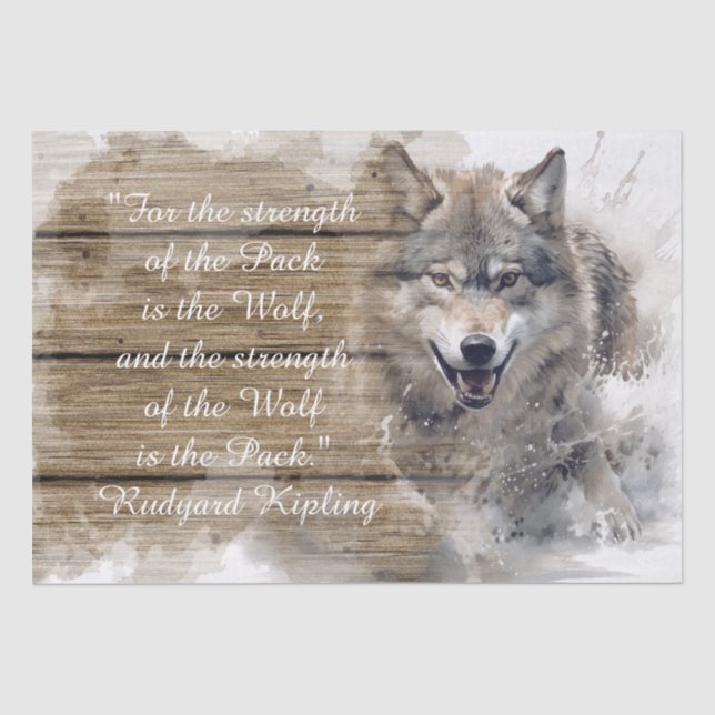 Papel De Seda Cita de Lobo (Anverso)