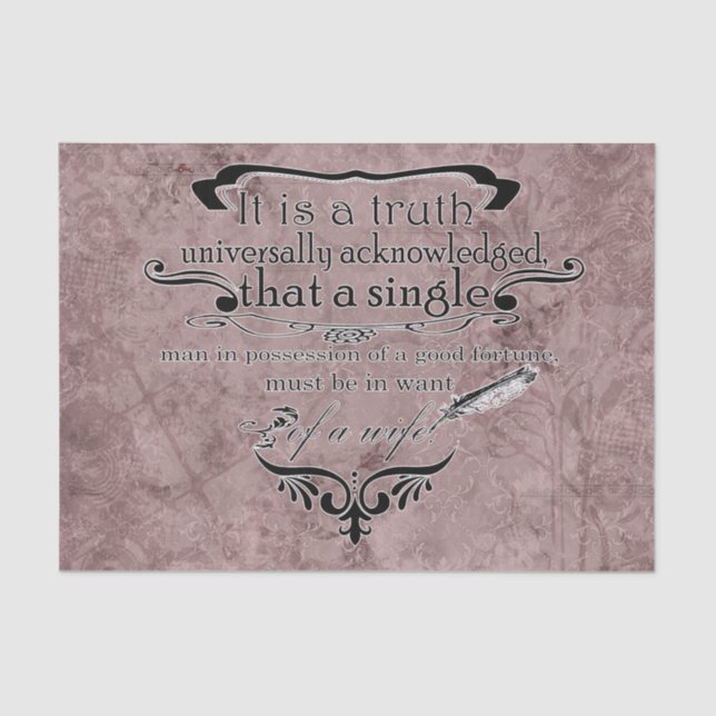 Papel De Seda Cita del libro de época (Anverso)