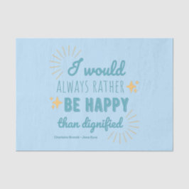 Papel De Seda Cita Jane Eyre I - Edición Azul