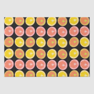 Papel De Seda Citrus Candy Lemon Fruit Pattern Cumpleaños