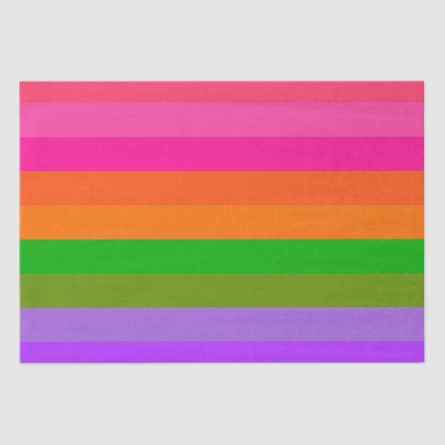 Papel De Seda Citrus Sherbet Stripes (Anverso)