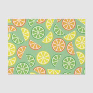 Papel De Seda Citrus Slice Fruit Lime de limón de primer cumplea
