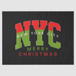 Papel De Seda Ciudad de Nueva York Nueva York Feliz Navidad Rega