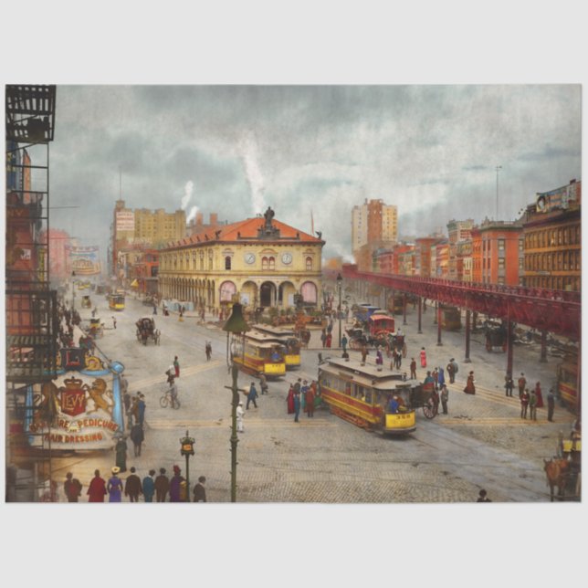 Papel De Seda Ciudad - NY - Es noticiable 1901 (Anverso)