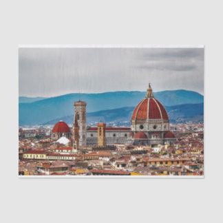 Papel De Seda Ciudad vieja de Florencia, horizonte de Italia
