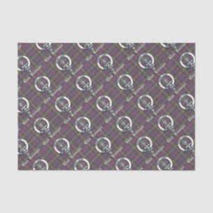 Papel De Seda Clan Carnegie Escudo Tartan