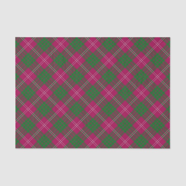 Papel De Seda Clan Crawford Tartan Tissue Paper (Anverso)