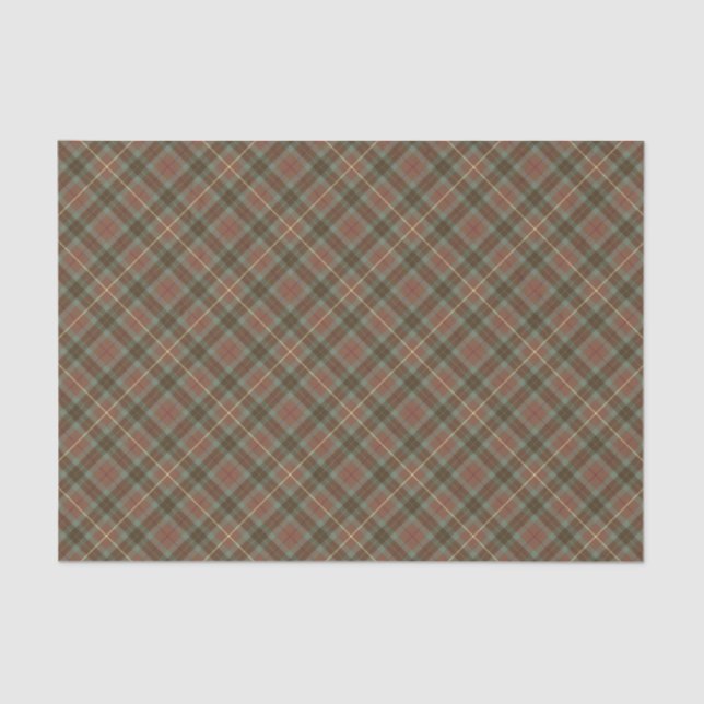 Papel De Seda Clan Fraser Hunting Weathered Tartan (Anverso)