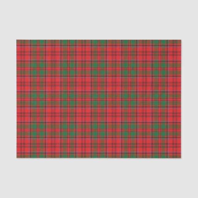 Papel De Seda Clan Grant Tartán, de los regalos escoceses (Anverso)
