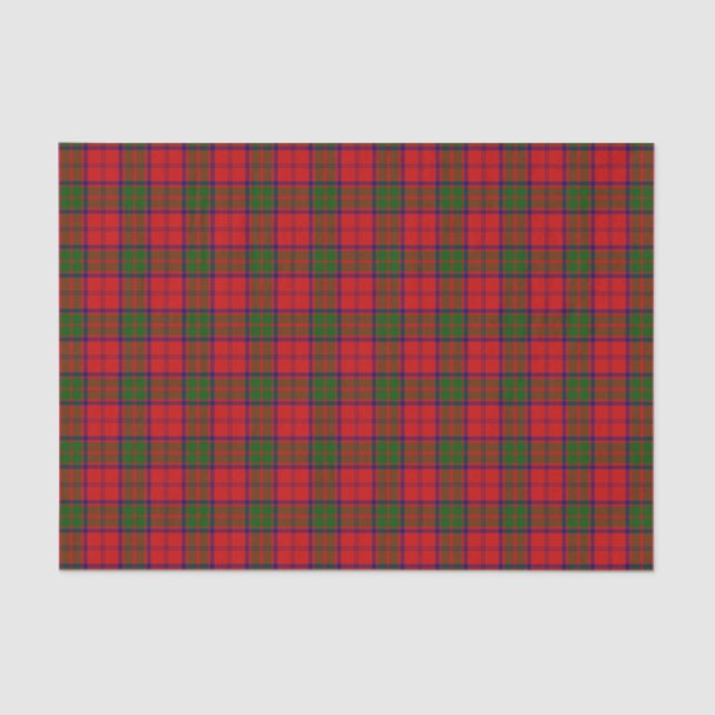Papel De Seda Clan Grant Tartan Plaid (Anverso)