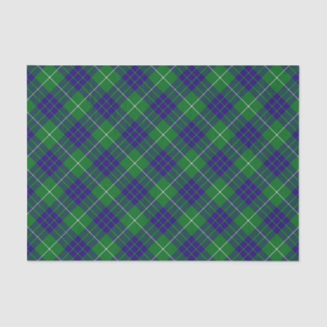 Papel De Seda Clan Hamilton Hunting Tartan Tissue Paper (Anverso)
