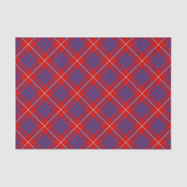 Papel De Seda Clan Hamilton Red Tartan Tissue Paper (Anverso)