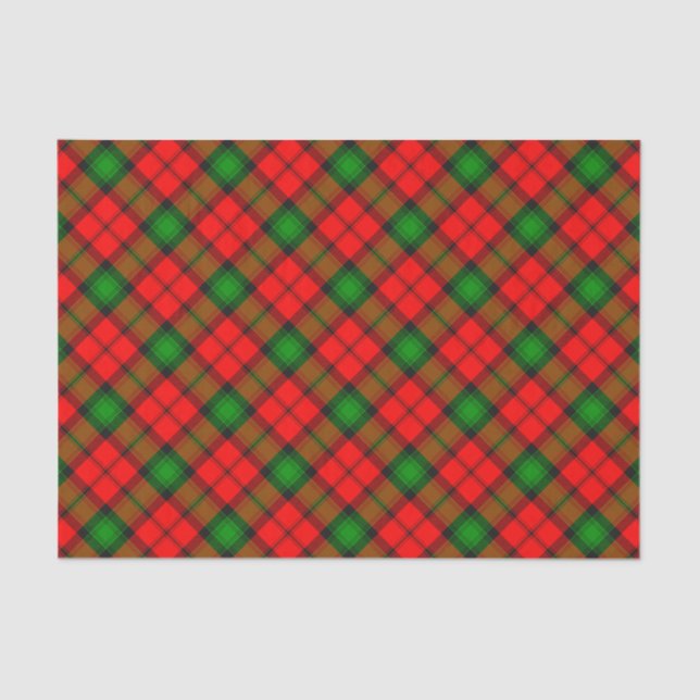 Papel De Seda Clan Kerr Tartan (Anverso)