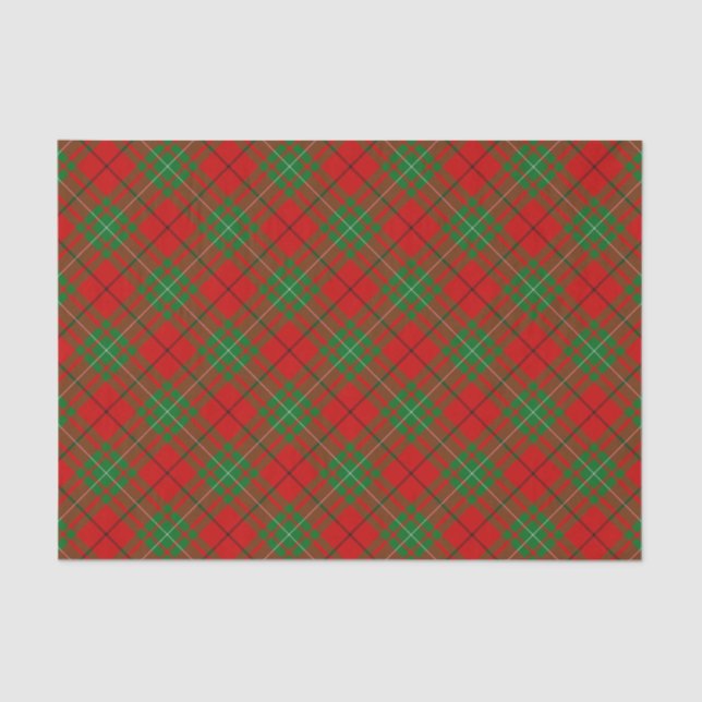 Papel De Seda Clan MacAulay Tartan Tissue Paper (Anverso)