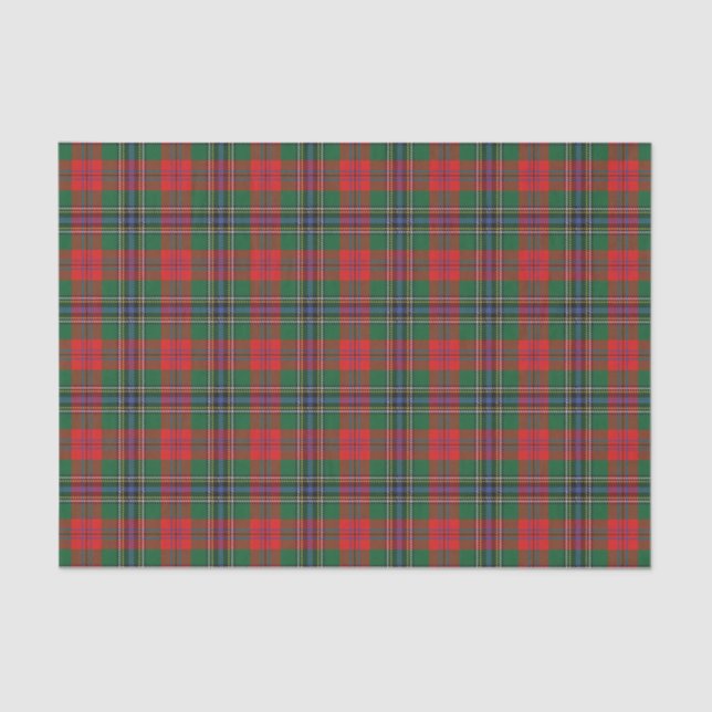 Papel De Seda Clan MacLean Red Tartán (Anverso)