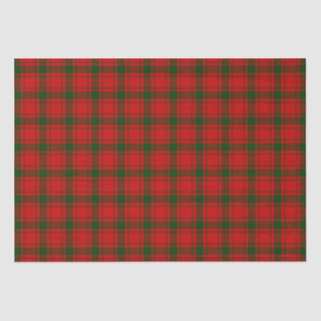 Papel De Seda Clan MacQuarrie Tartan y Escudo (Anverso)