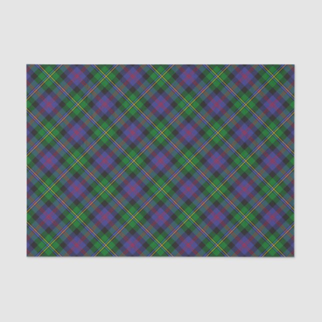 Papel De Seda Clan Malcolm Tartan (Anverso)