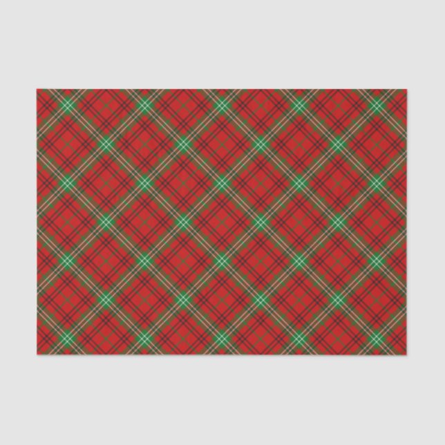 Papel De Seda Clan Morrison Red Tartan Tissue Paper (Anverso)