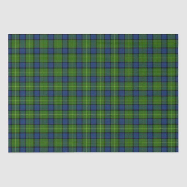Papel De Seda Clan Muir More Tartan Plaid (Anverso)