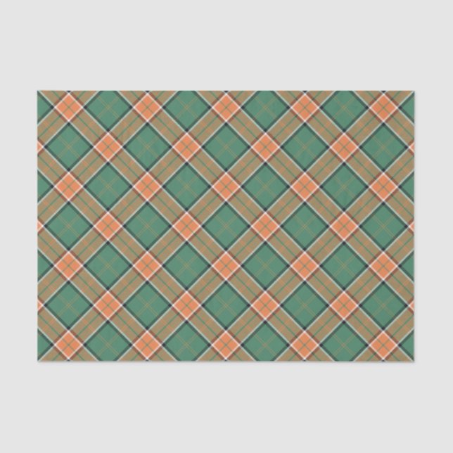 Papel De Seda Clan Pollock Tartan Tissue Paper (Anverso)