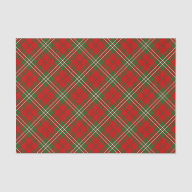 Papel De Seda Clan Scott Red Tartan Tissue Paper (Anverso)