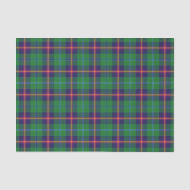 Papel De Seda Clan Young Tartán (Anverso)