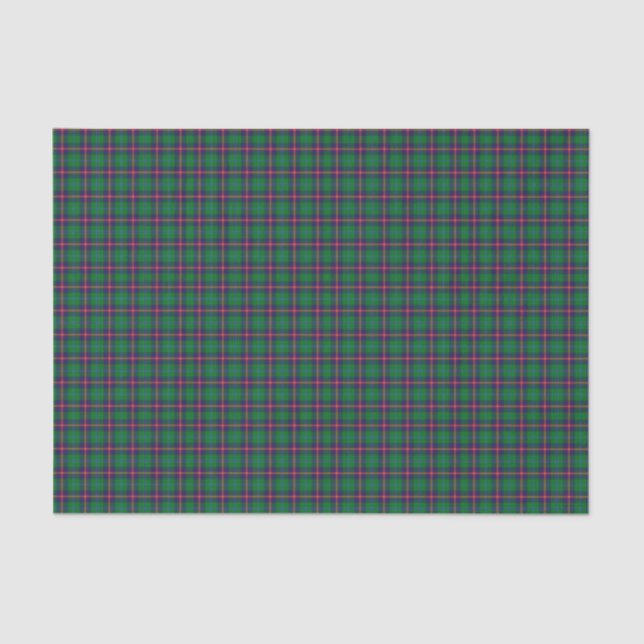 Papel De Seda Clan Young Tartan Plaid (Anverso)