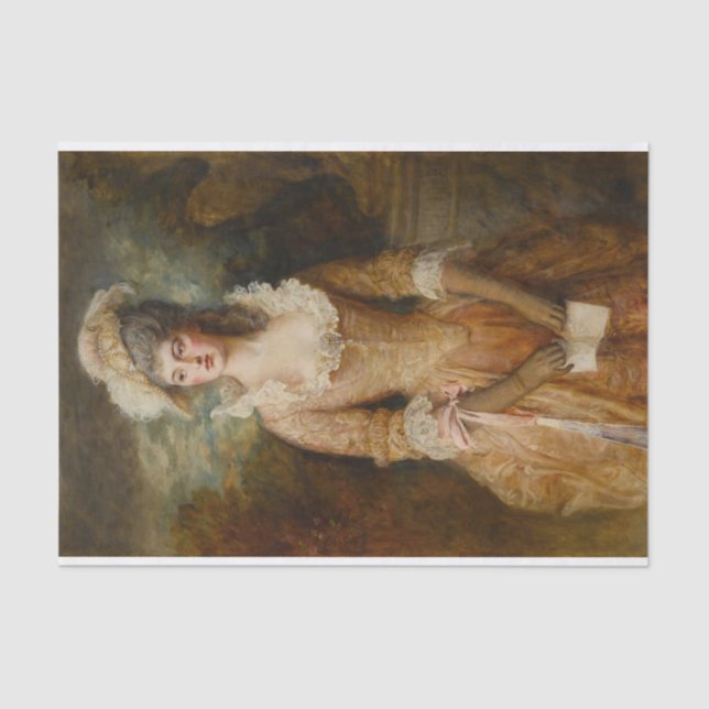 Papel De Seda Clarissa de Sir John Everett Millais (Anverso)