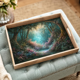 Papel De Seda Claro de bosque encantado neblina teal decoupage