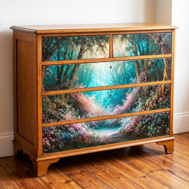 Papel De Seda Claro de bosque encantado neblina teal decoupage (Subido por el creador)