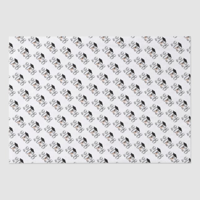 Papel De Seda Clase Silver de graduación 2026 (Anverso)