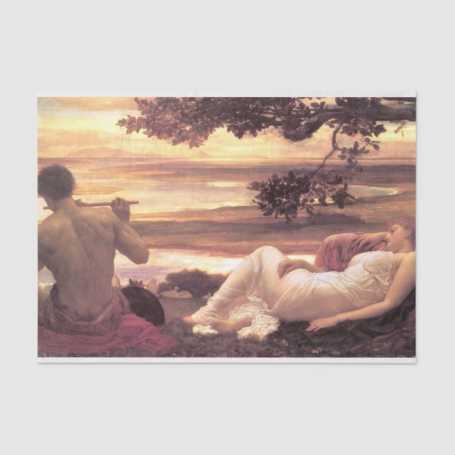 Papel De Seda Clásica Idyll (por Frederic Leighton) (Anverso)