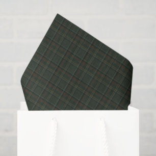 Papel De Seda Clásico estampado de cuadros escoceses navideños e