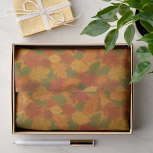 Papel De Seda Clásico hojas con patrón de otoño