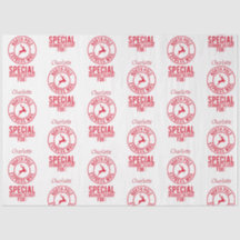 Clásico nombre rojo y blanco del polo norte