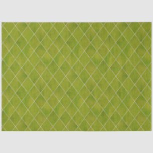 Papel De Seda Clásico patrón argyle de terciopelo verde de lujo 