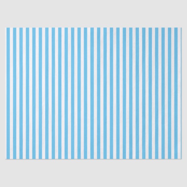 PAPEL DE SEDA CLÁSICO RAYADO AZUL CLARO (Anverso)