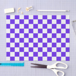 Papel De Seda Classic visual violet checkerboard